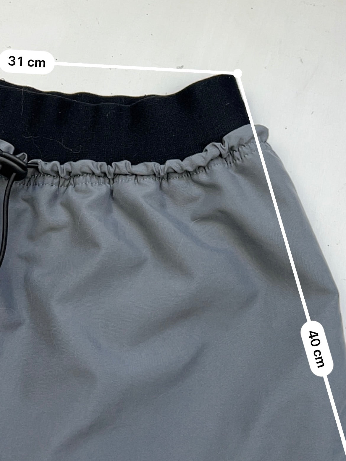 Grey low rise sporty mini skort (S)