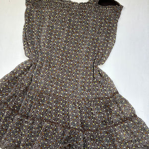 Beige mesh lined mini dress (L)