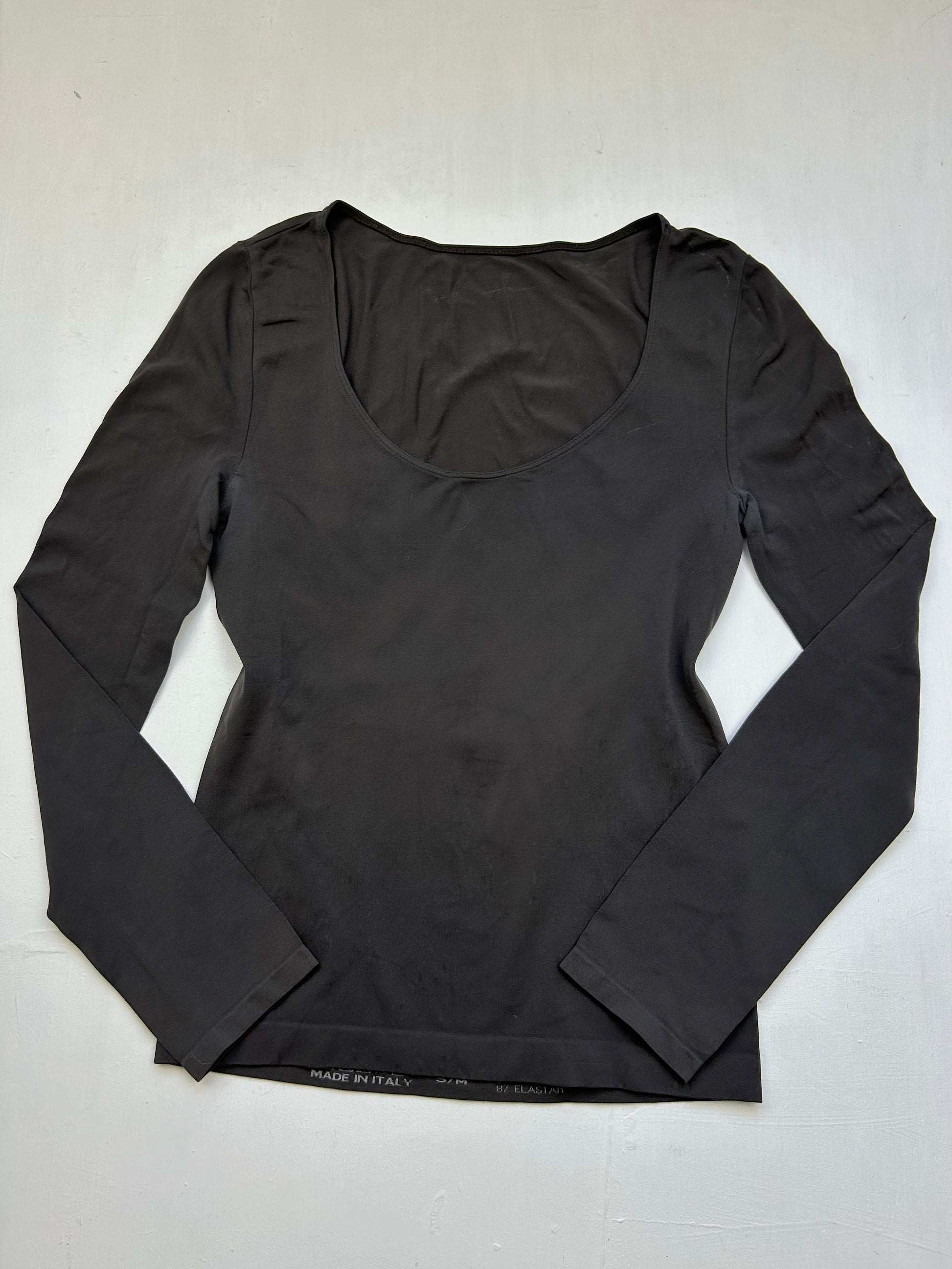 Brown stretchy long sleeves top (S/M)