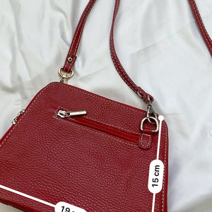 Red mini crossbody bag