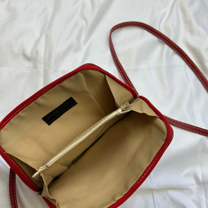 Red mini crossbody bag