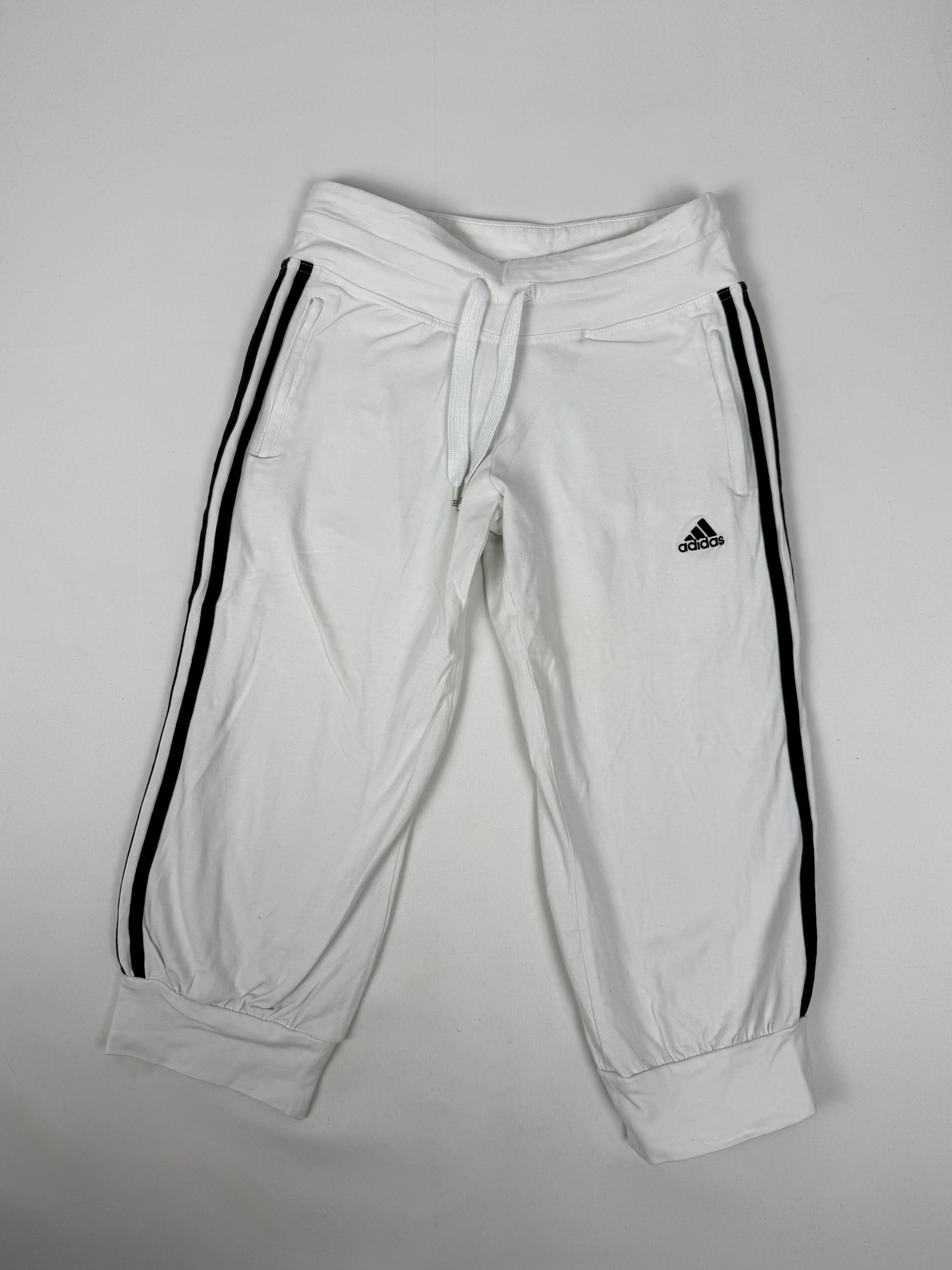 White activewear low waist capri pants (S)