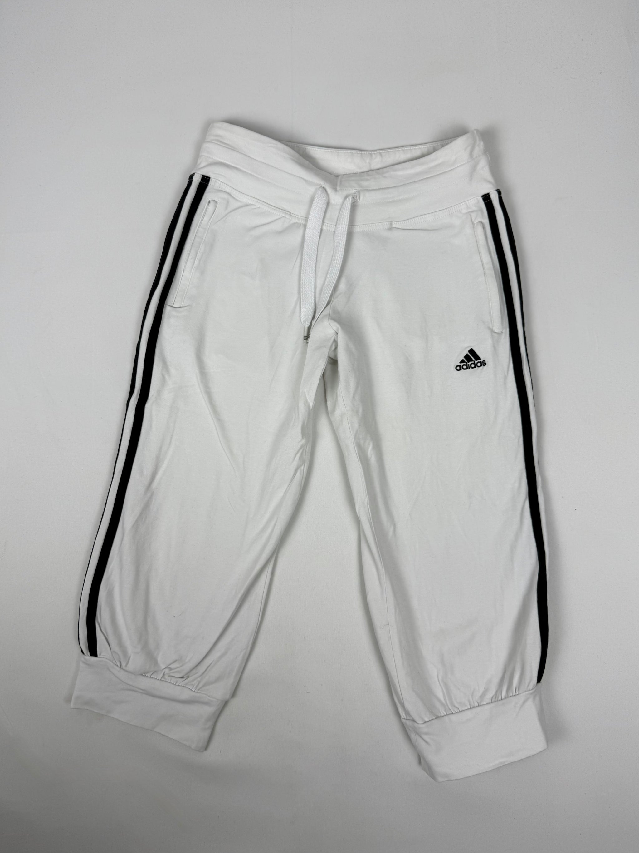 White activewear low waist capri pants (S)