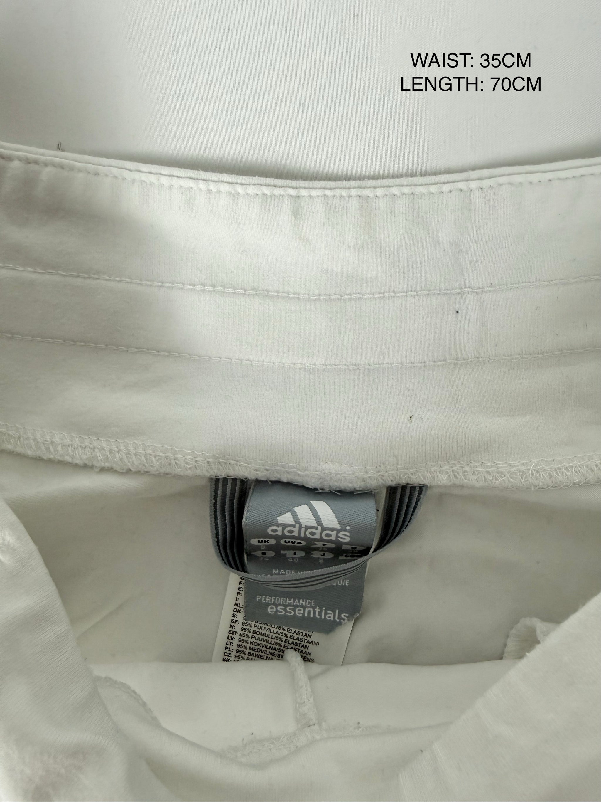 White activewear low waist capri pants (S)