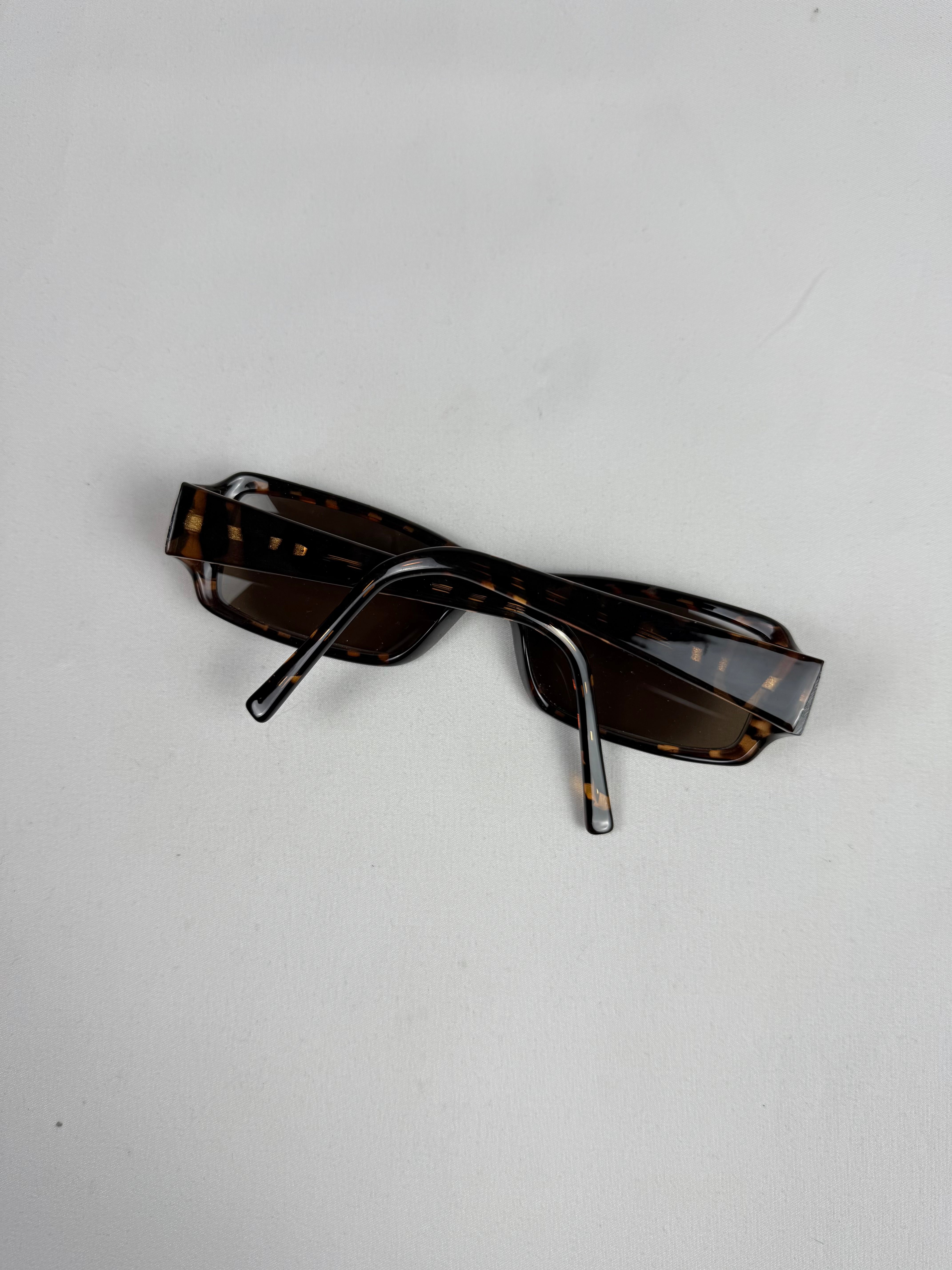 Brown square sunglasses (with prescription)
