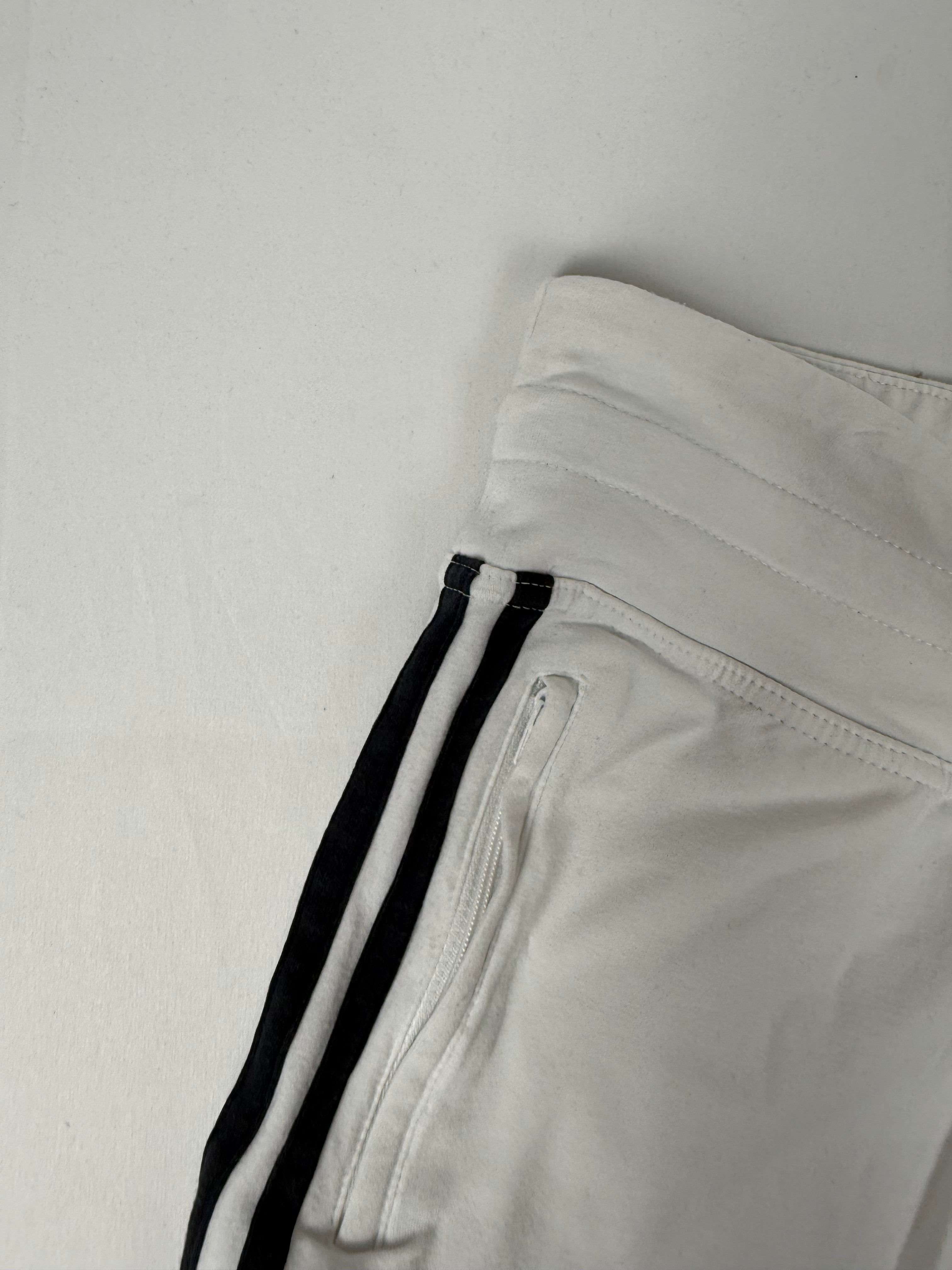 White activewear low waist capri pants (S)