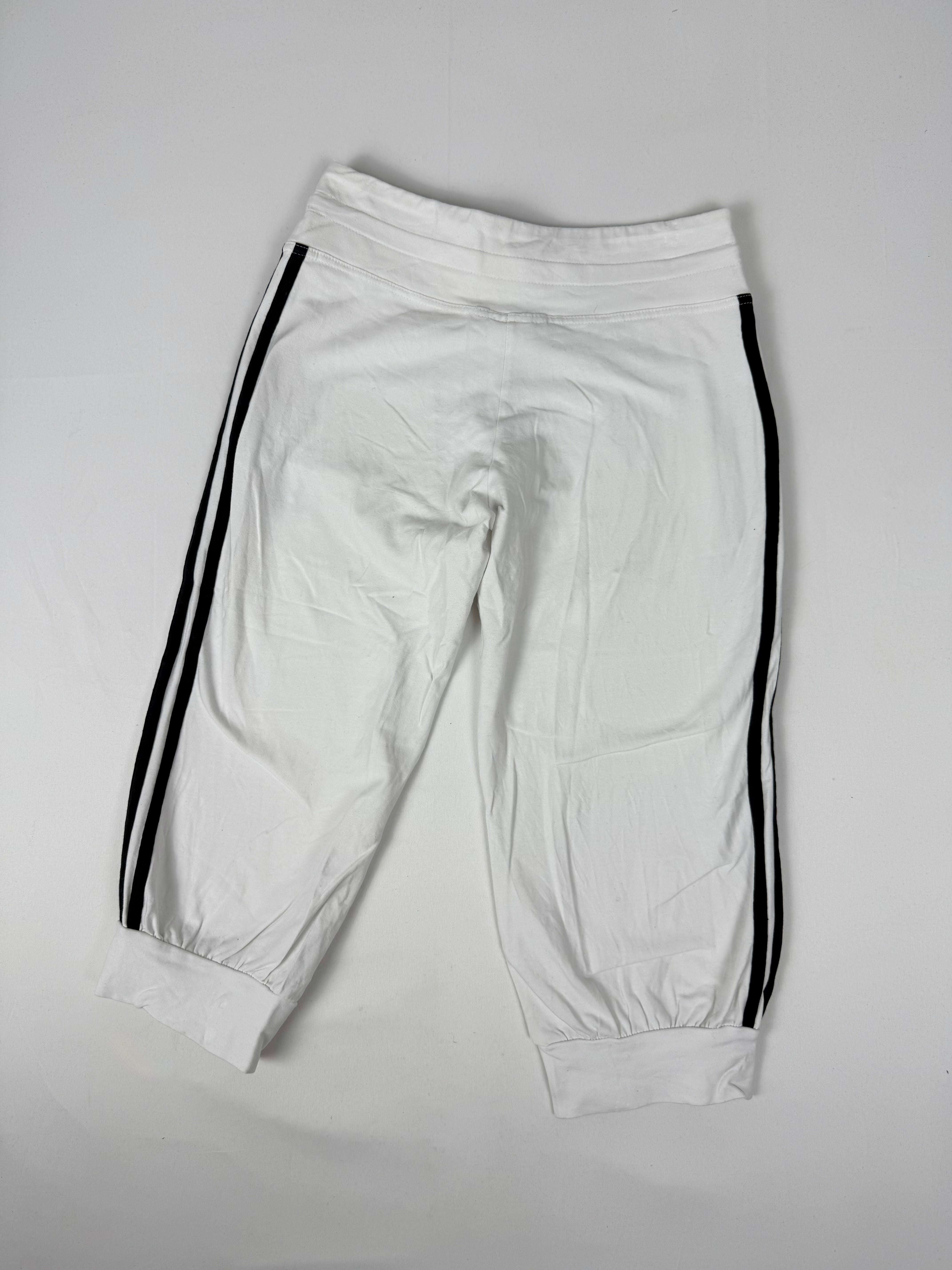White activewear low waist capri pants (S)