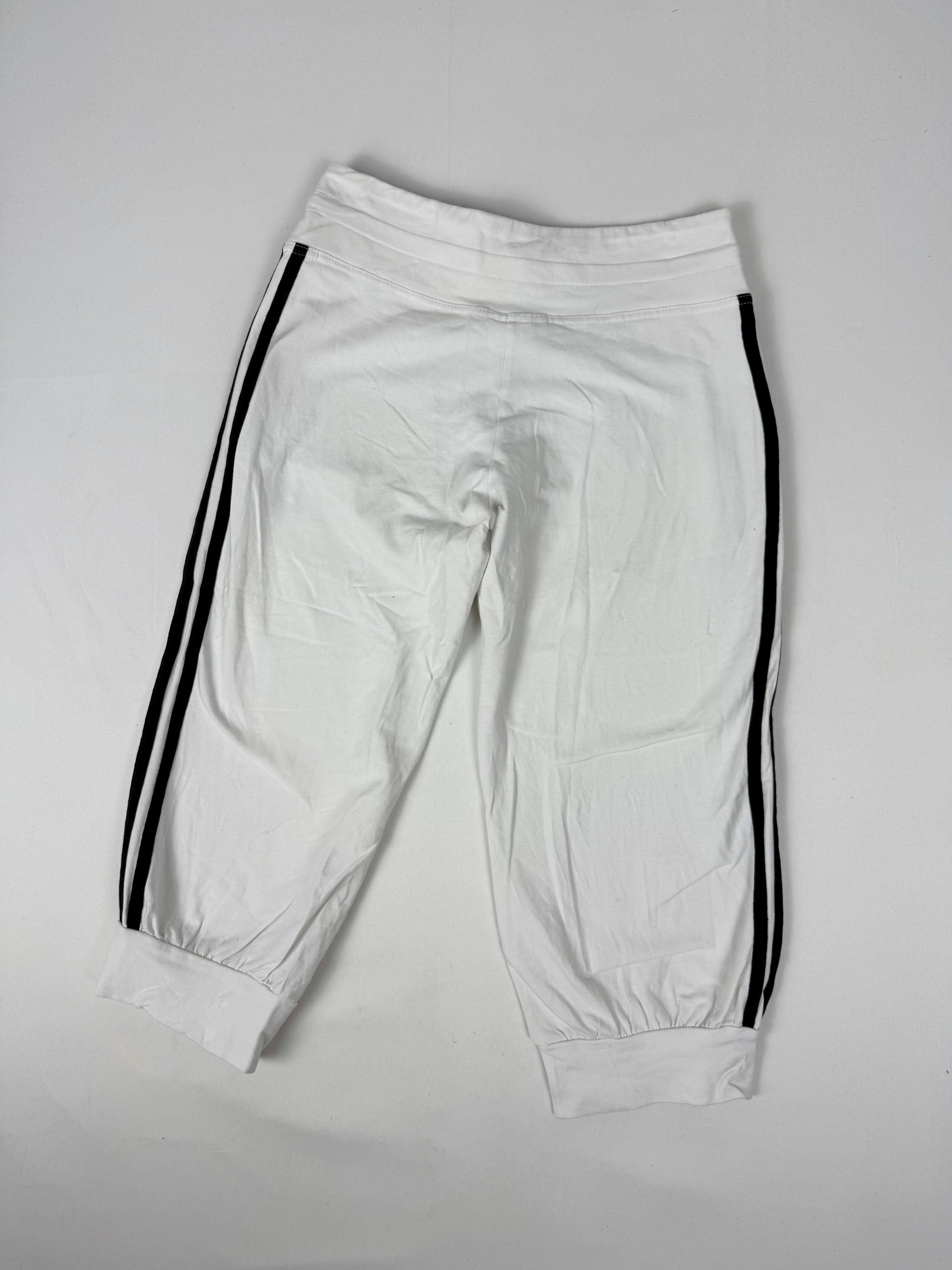 White activewear low waist capri pants (S)
