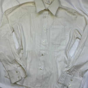 White long sleeves 100% cotton office shirt (S/M)