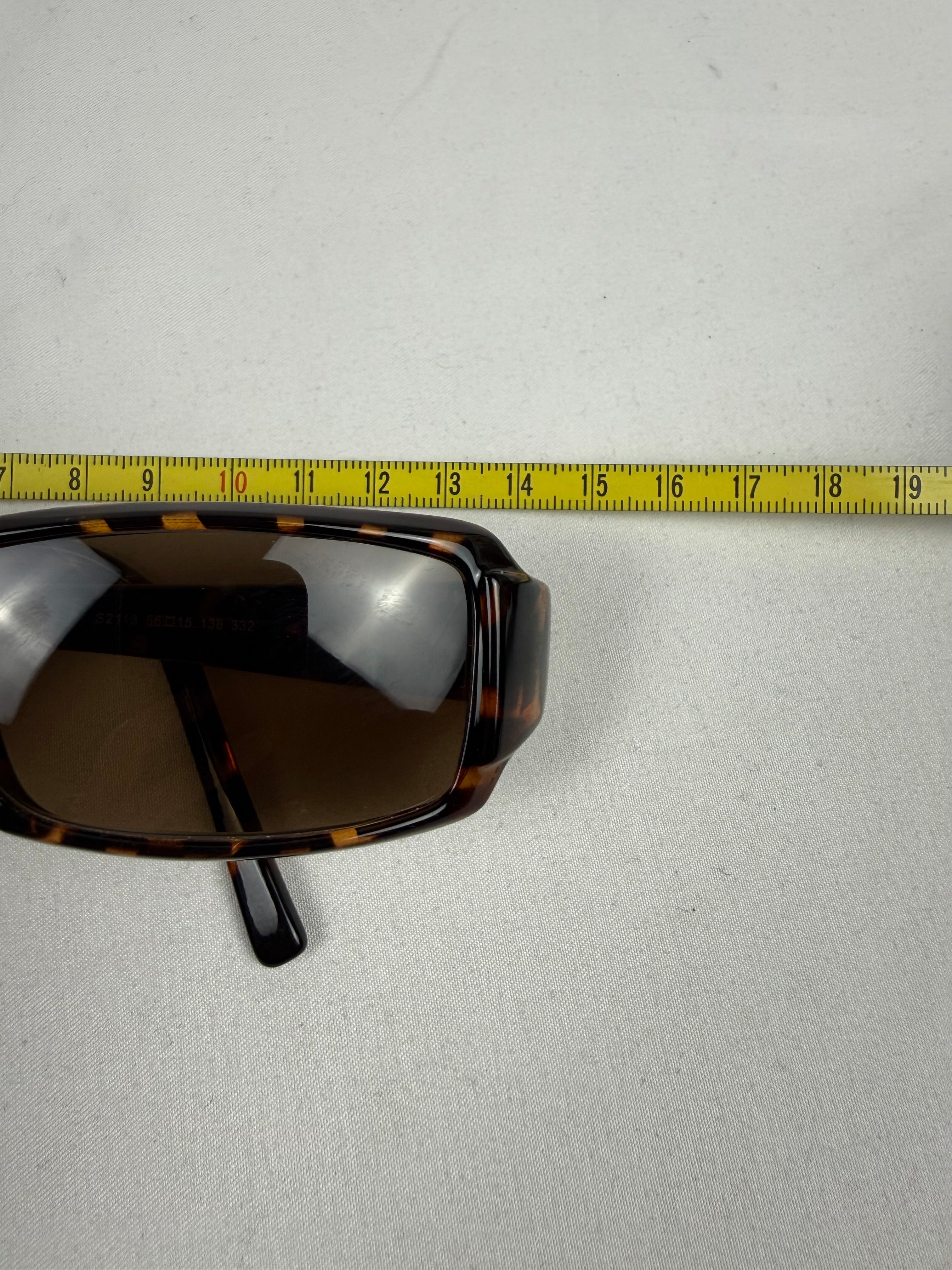 Brown square sunglasses (with prescription)