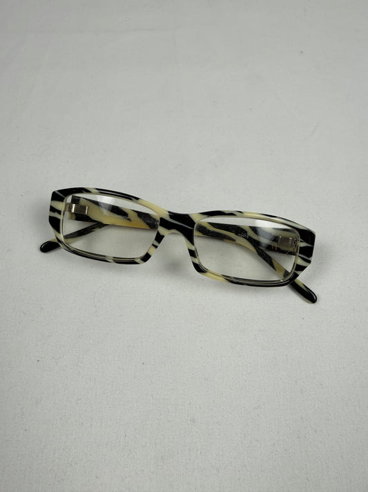 Black zebra office glasses (without prescription)