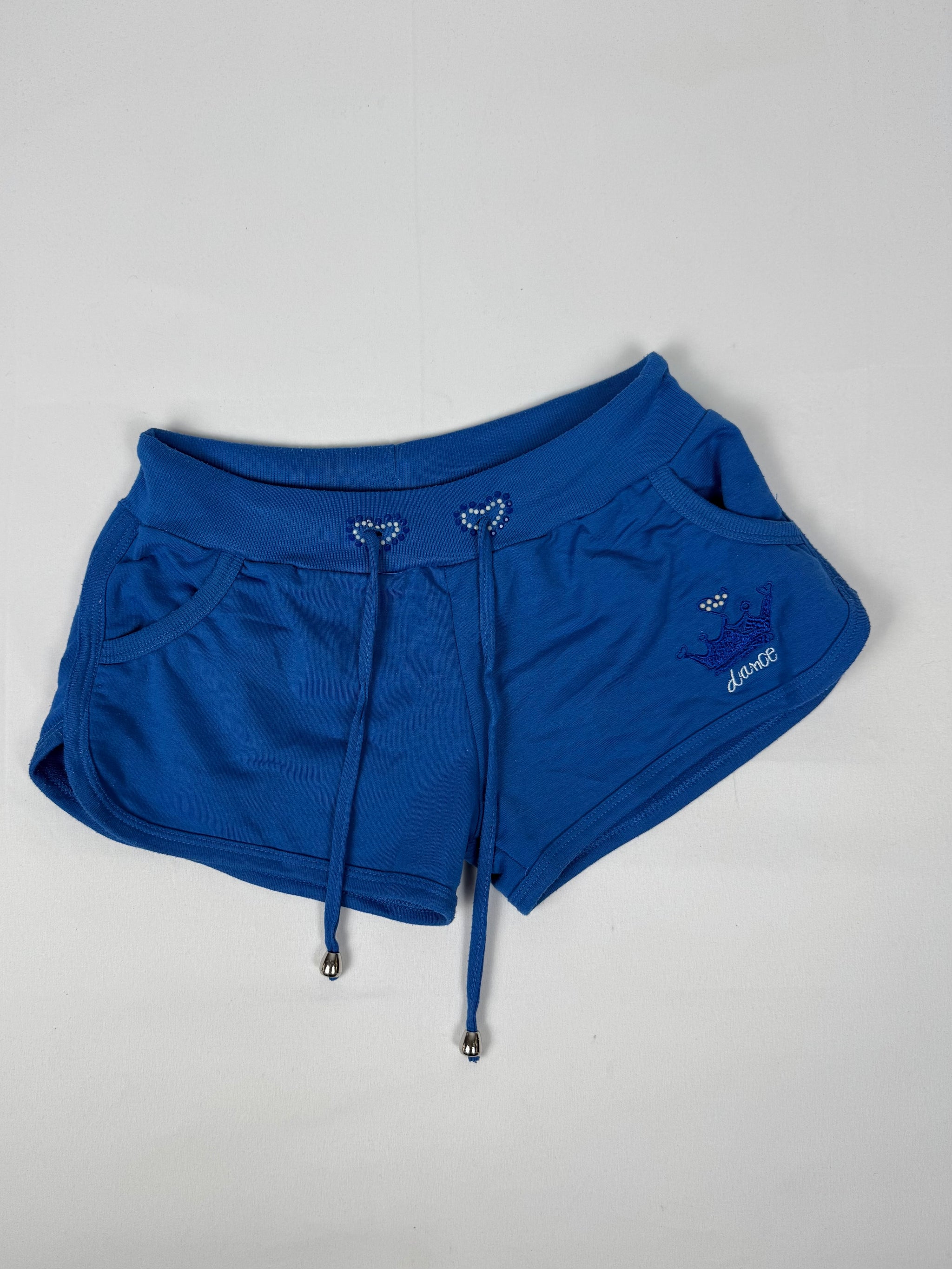 Blue activewear low rise mini short (S)