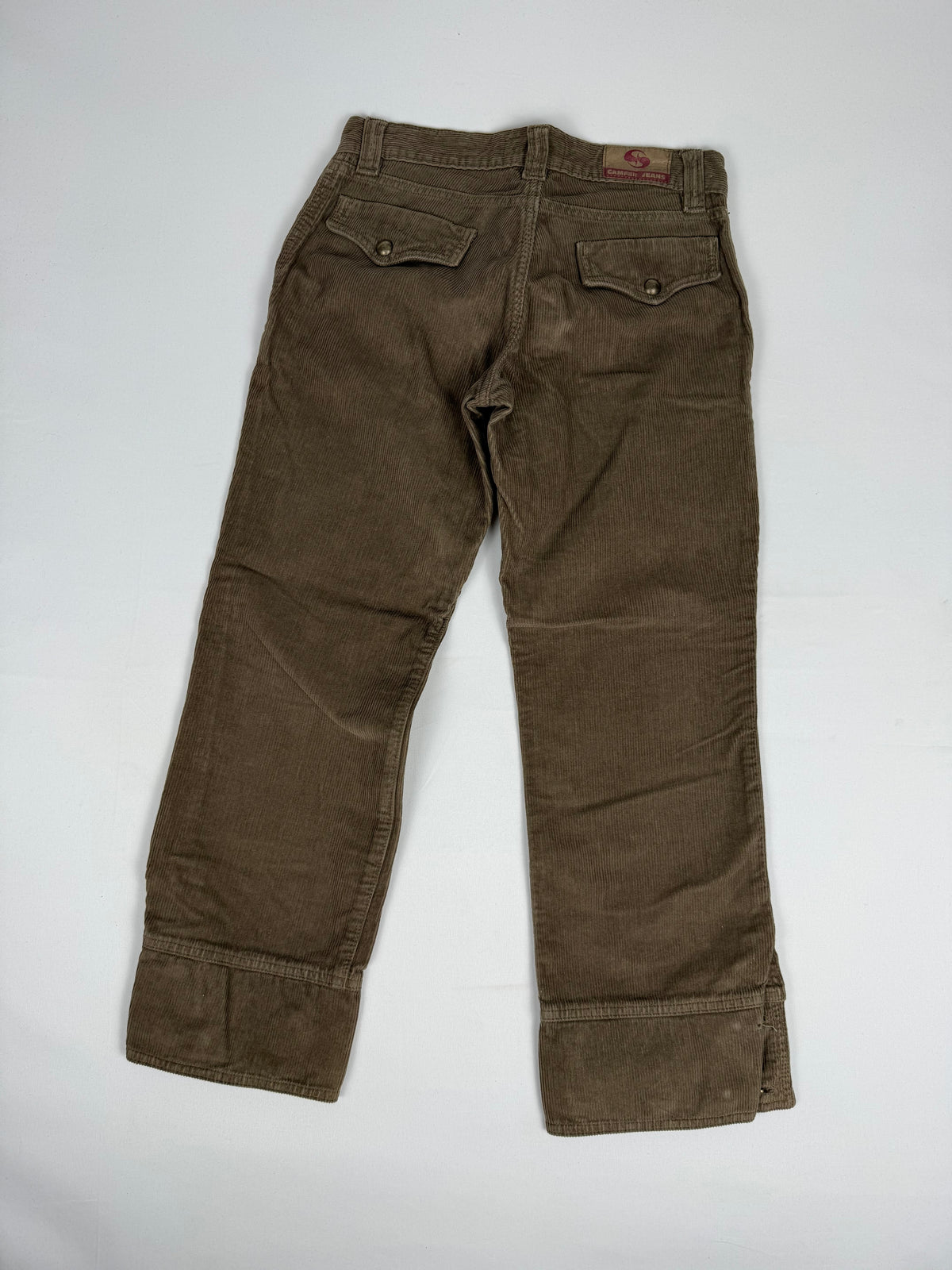 Pantalon droit taille basse en jean noir (XS)