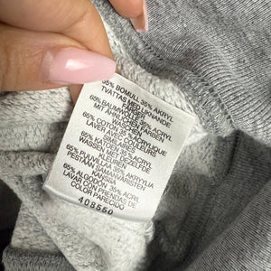 Grey zip up 100% cotton hoodie (S)