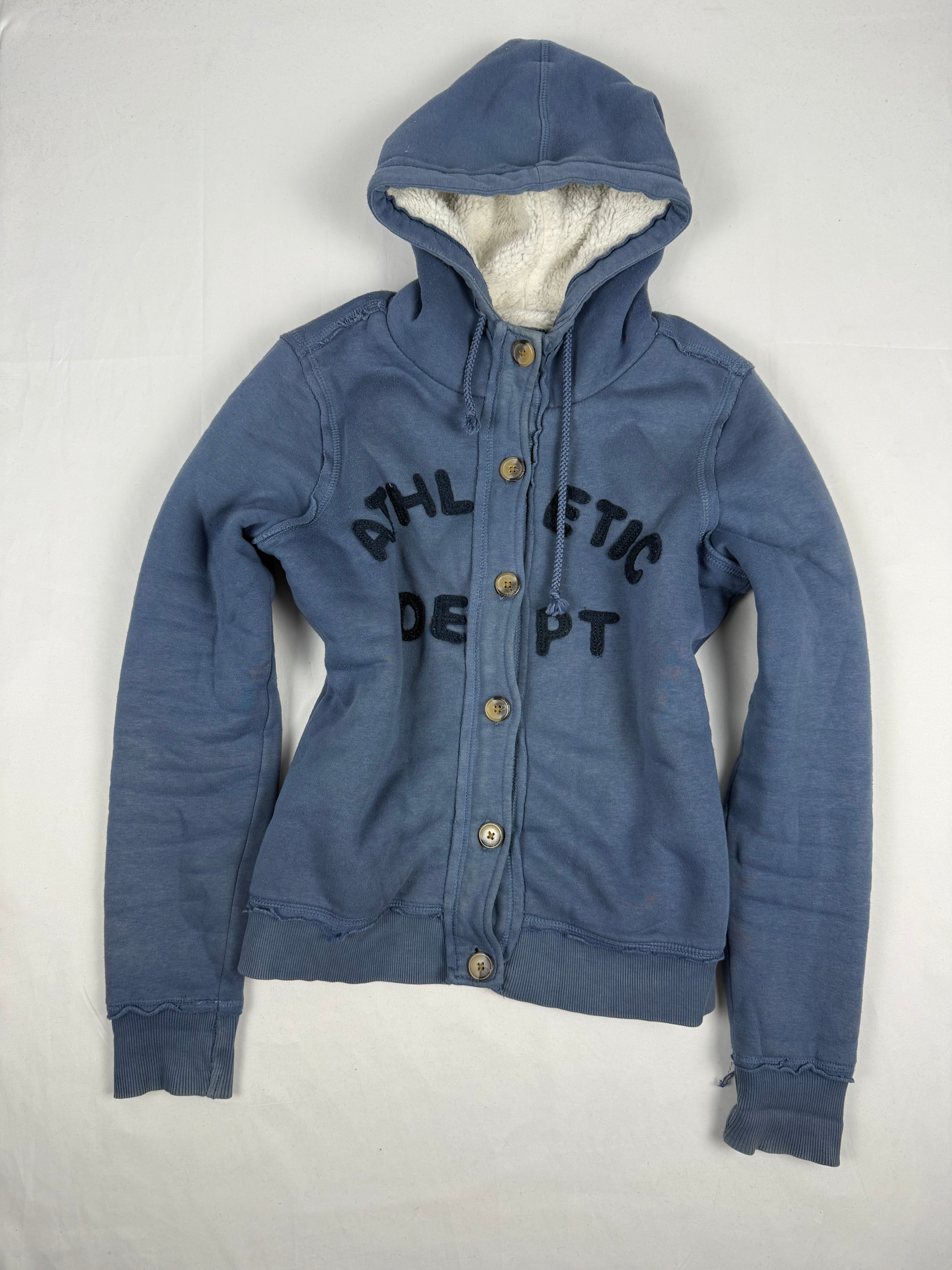 Blue inside fleece vintage cotton jacket (S)