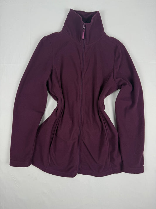 Purple zip up fleece jacket (M/L)