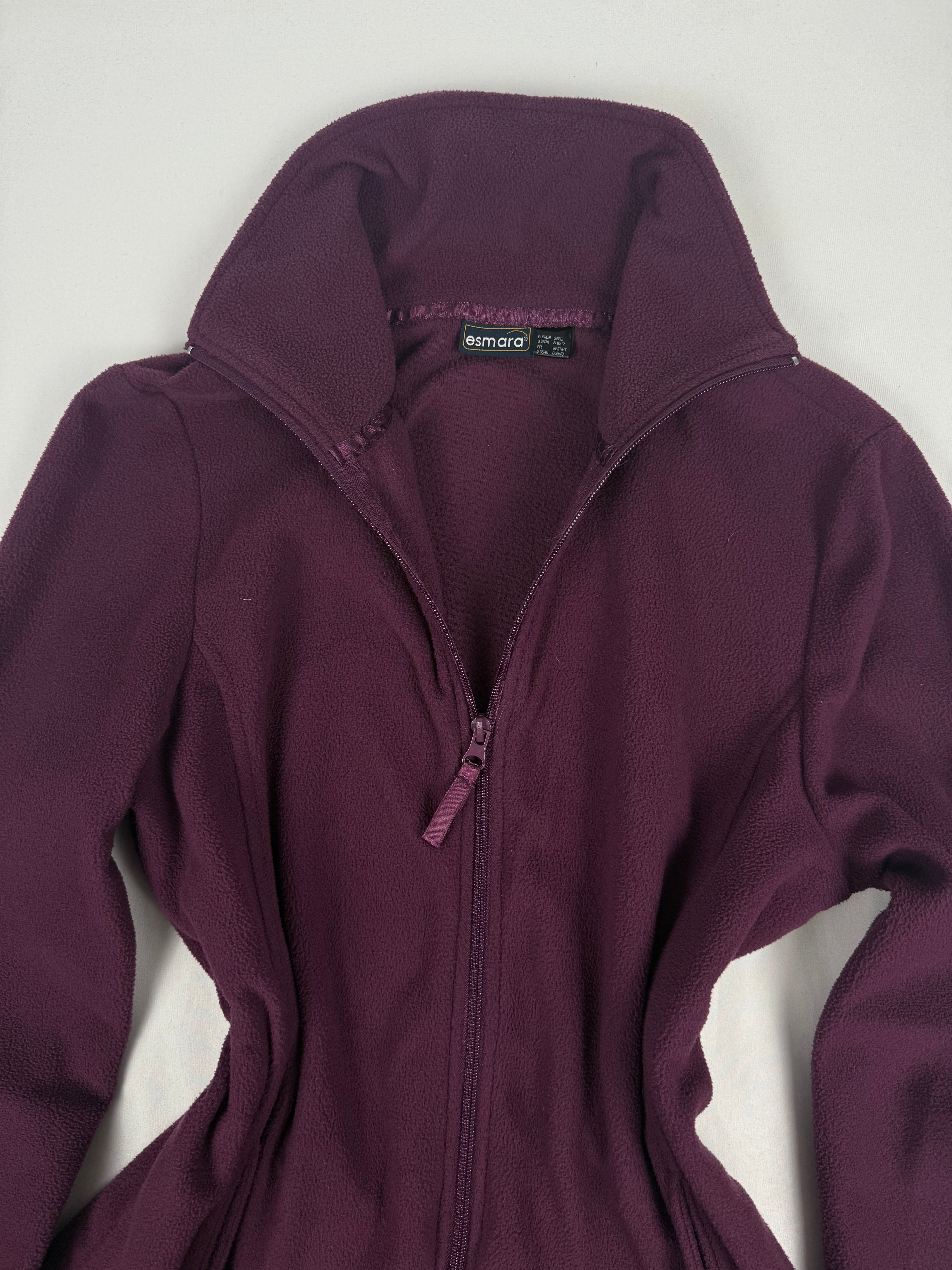 Purple zip up fleece jacket (M/L)