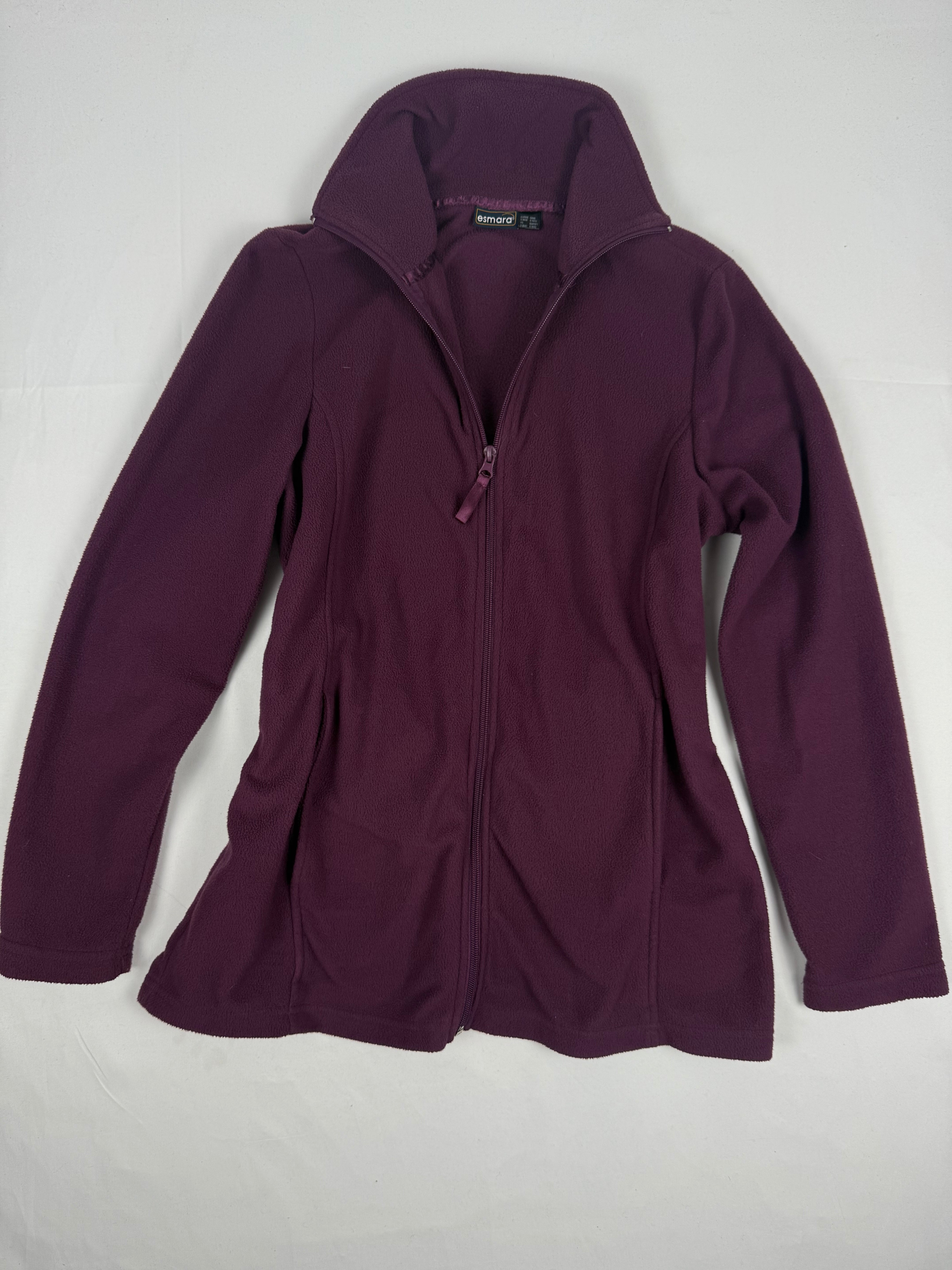 Purple zip up fleece jacket (M/L)