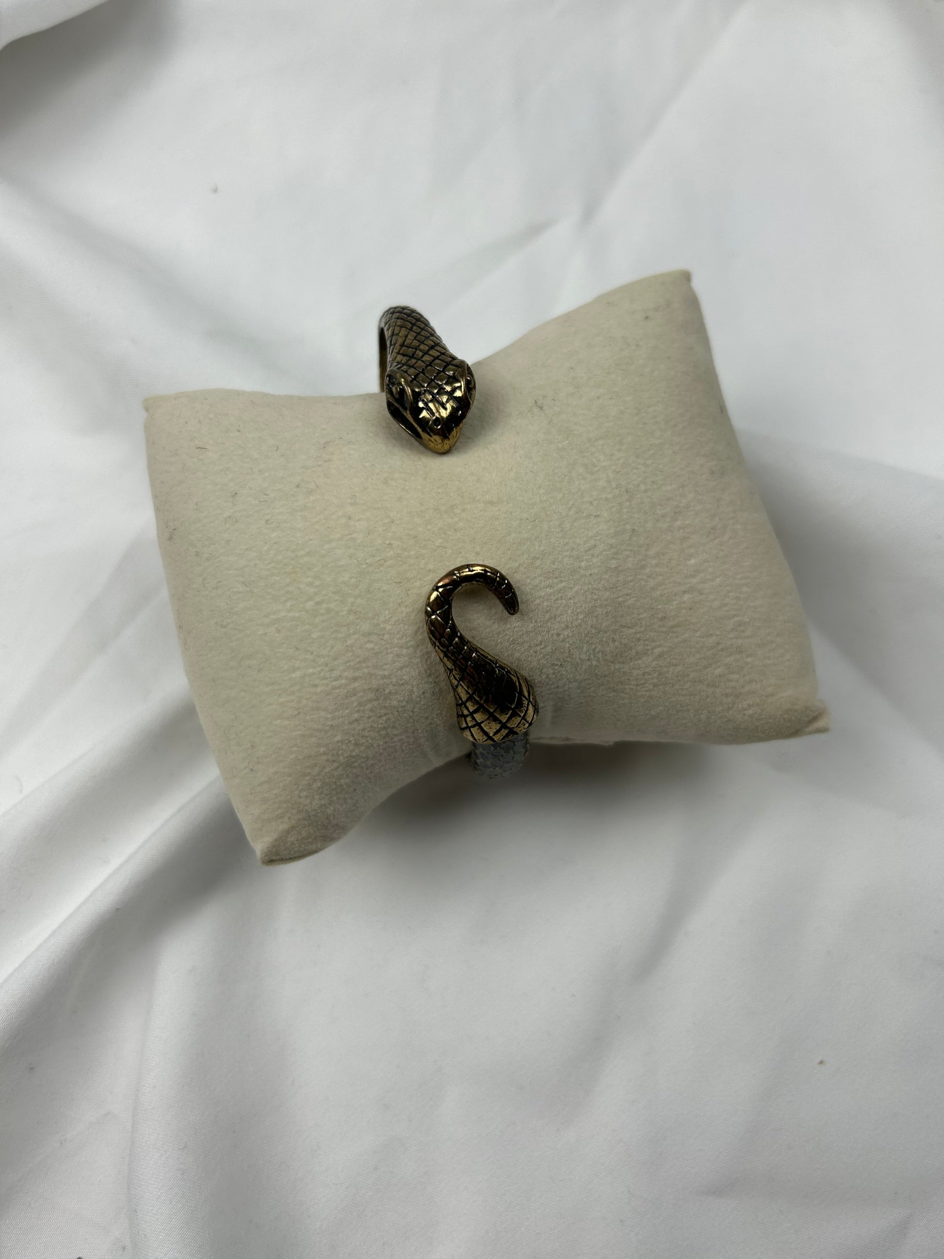 Gold snake inox bangle bracelet