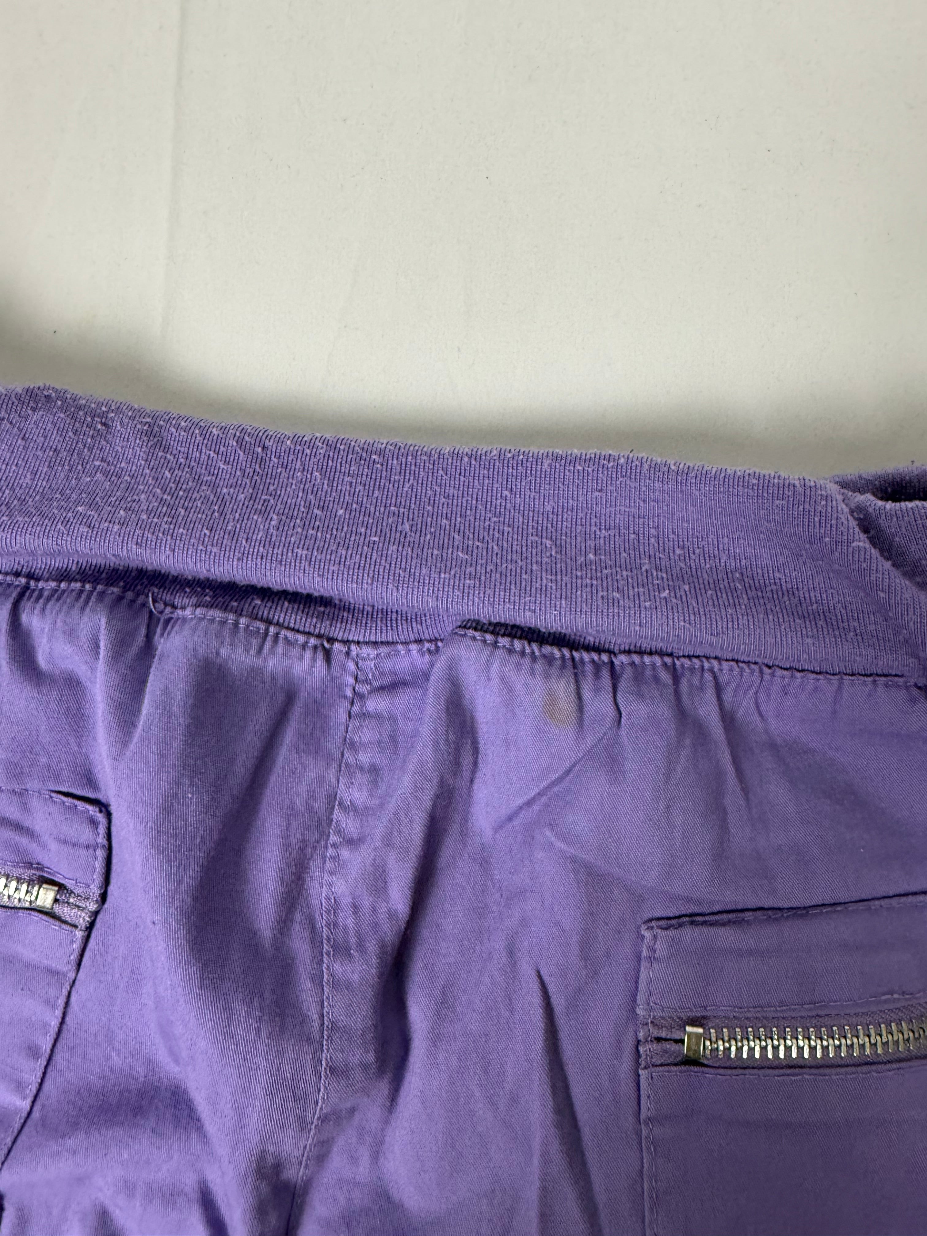 Purple low rise capri pants (M/L)