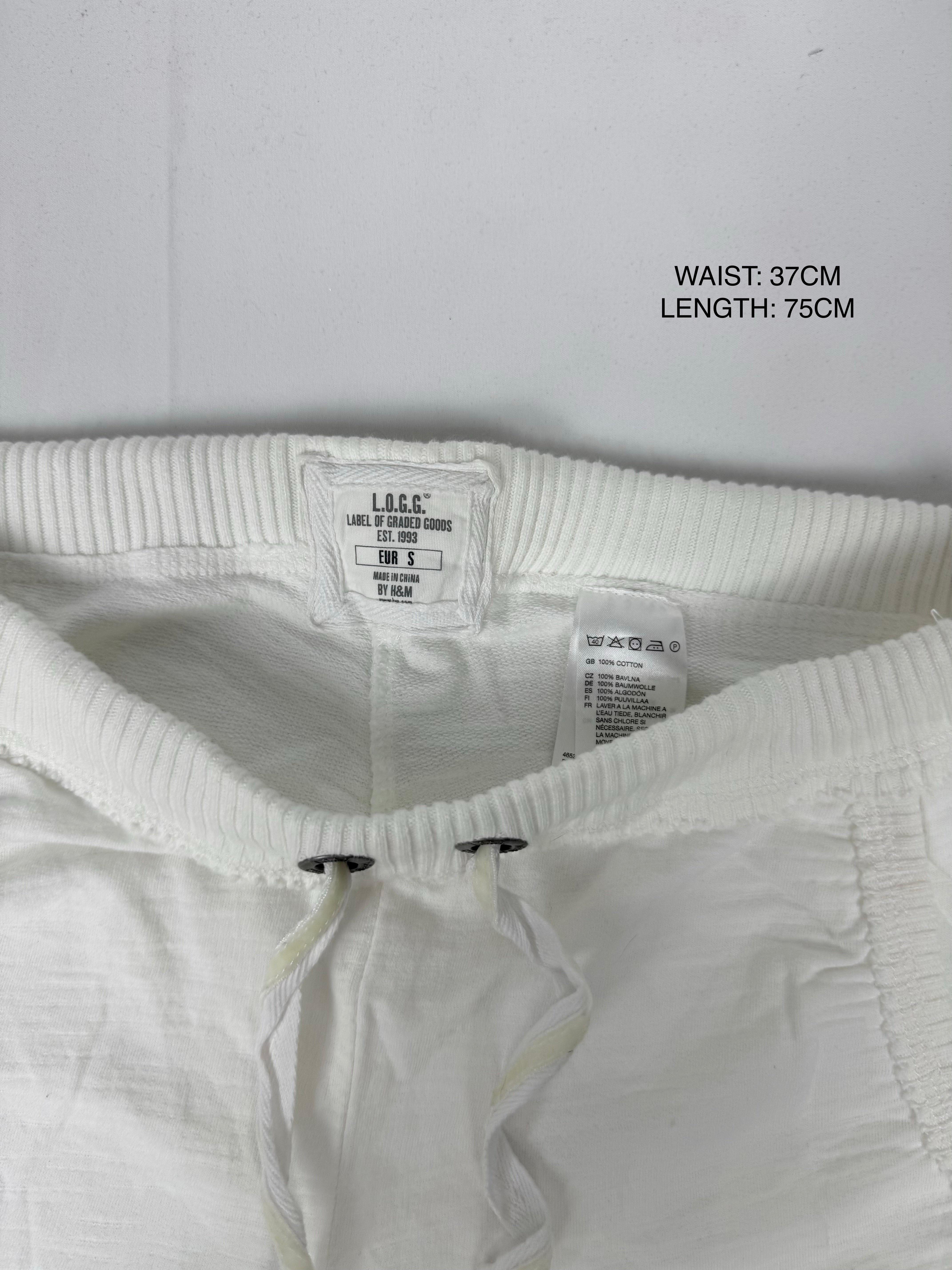 White low rise activewear capri pants (S/M)