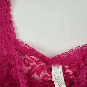 Pink mesh cami top (S)