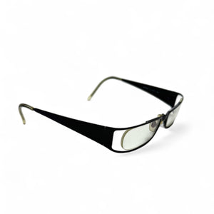 Black logo 2000s office glasses (no prescription)