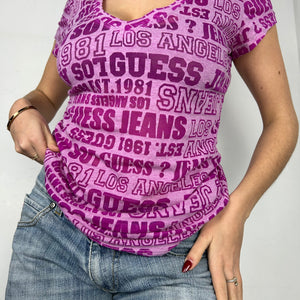 Pink logo tee (M)