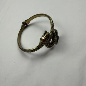 Gold bangle snake inox bracelet