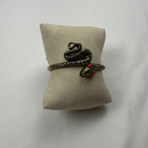 Gold bangle snake inox bracelet