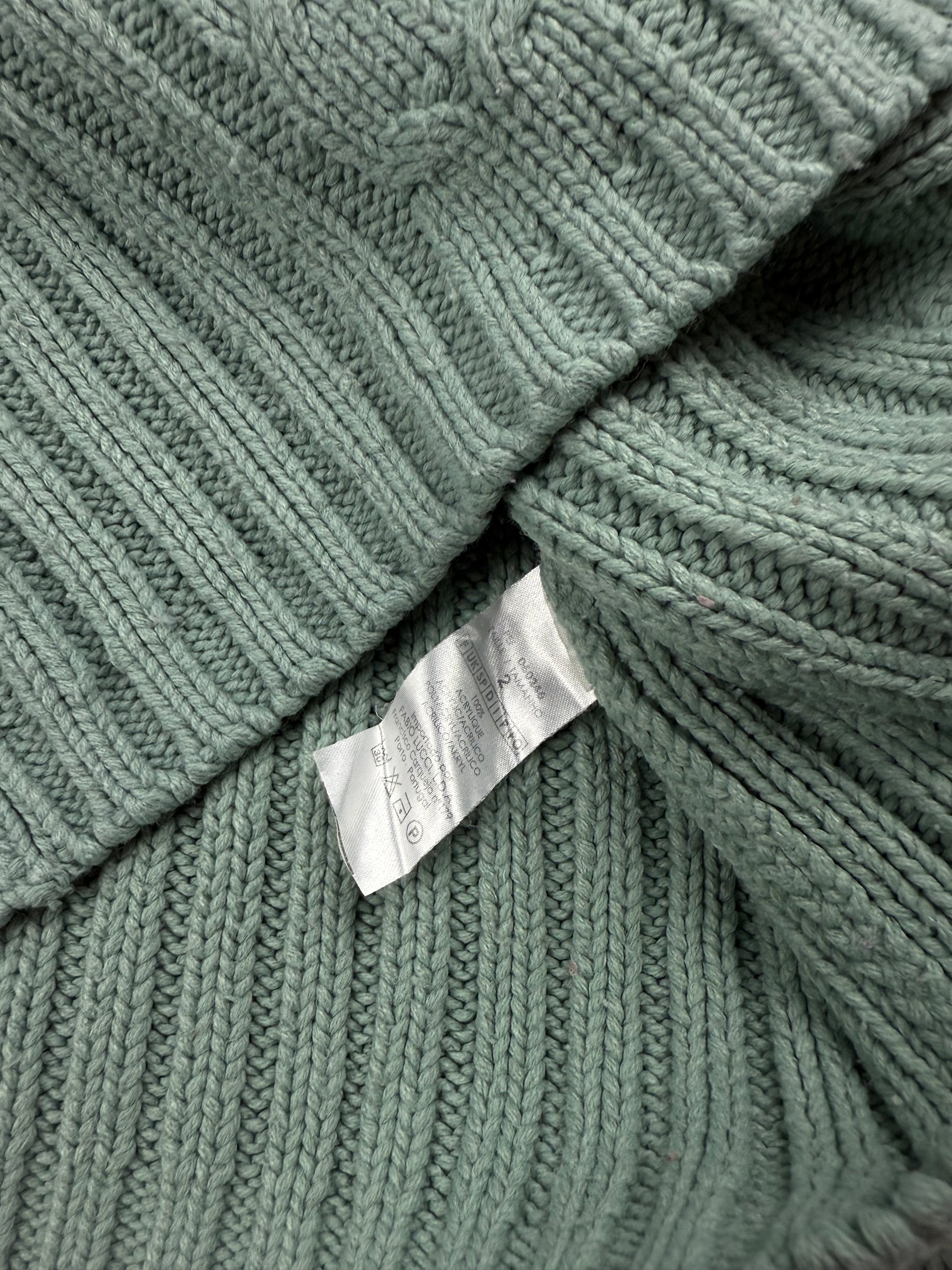 Blue turtleneck jumper (M)
