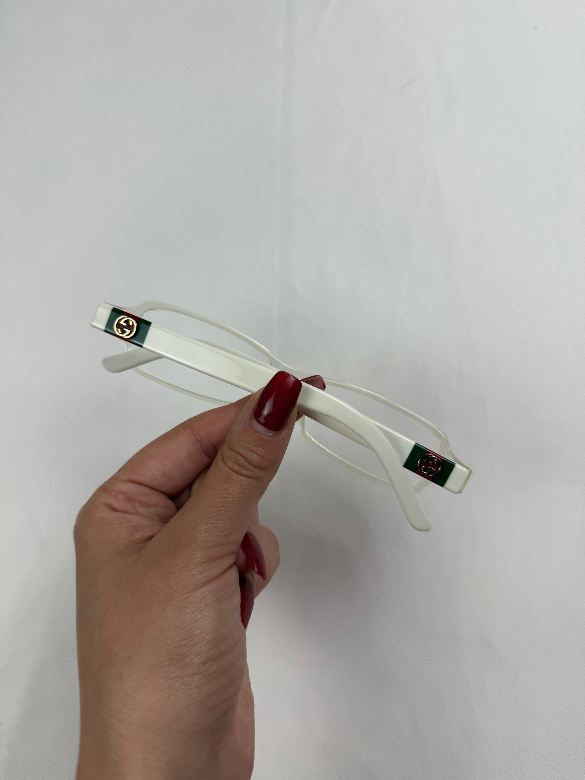 White office siren glasses (no prescription)