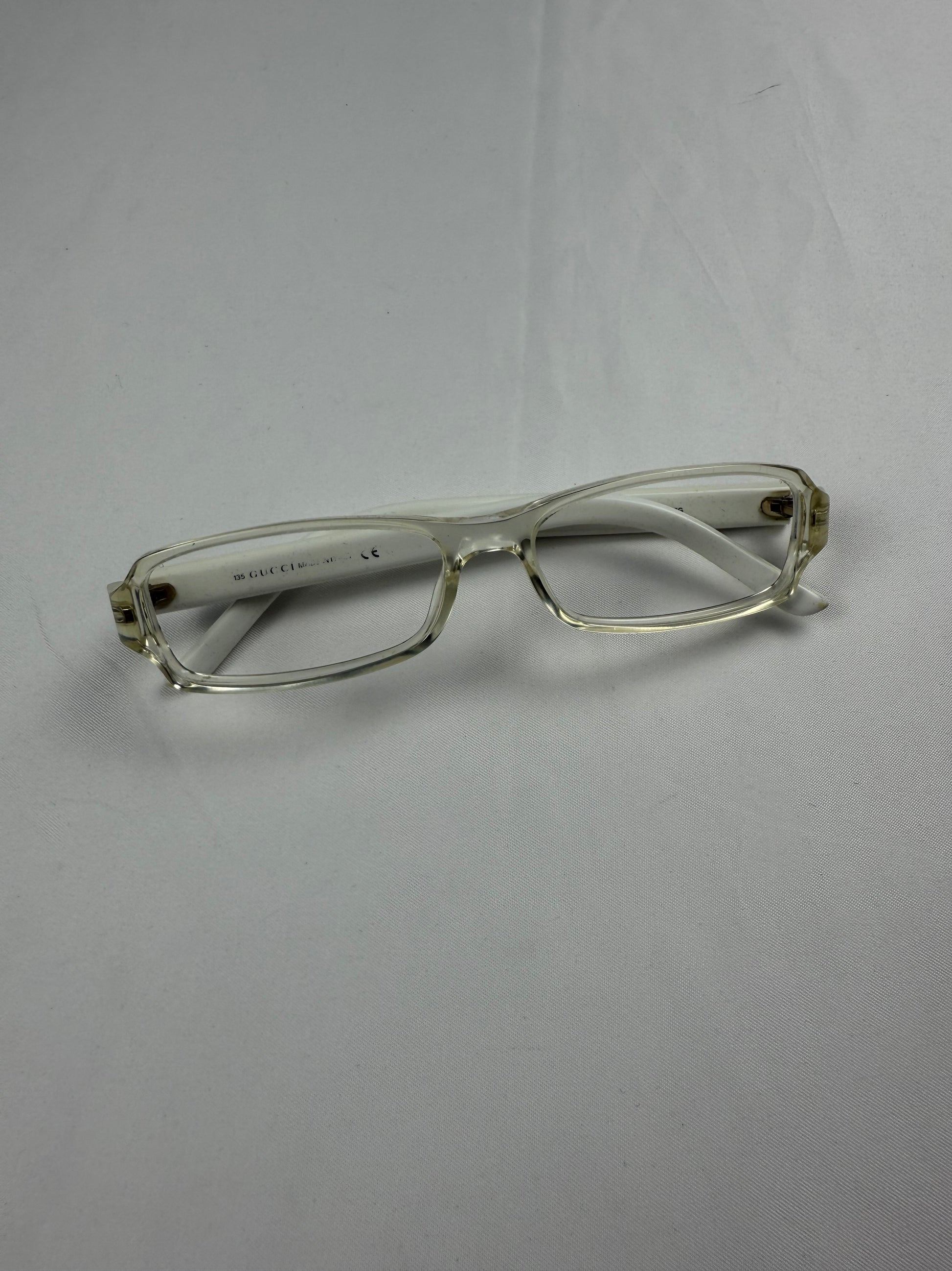 White office siren glasses (no prescription)