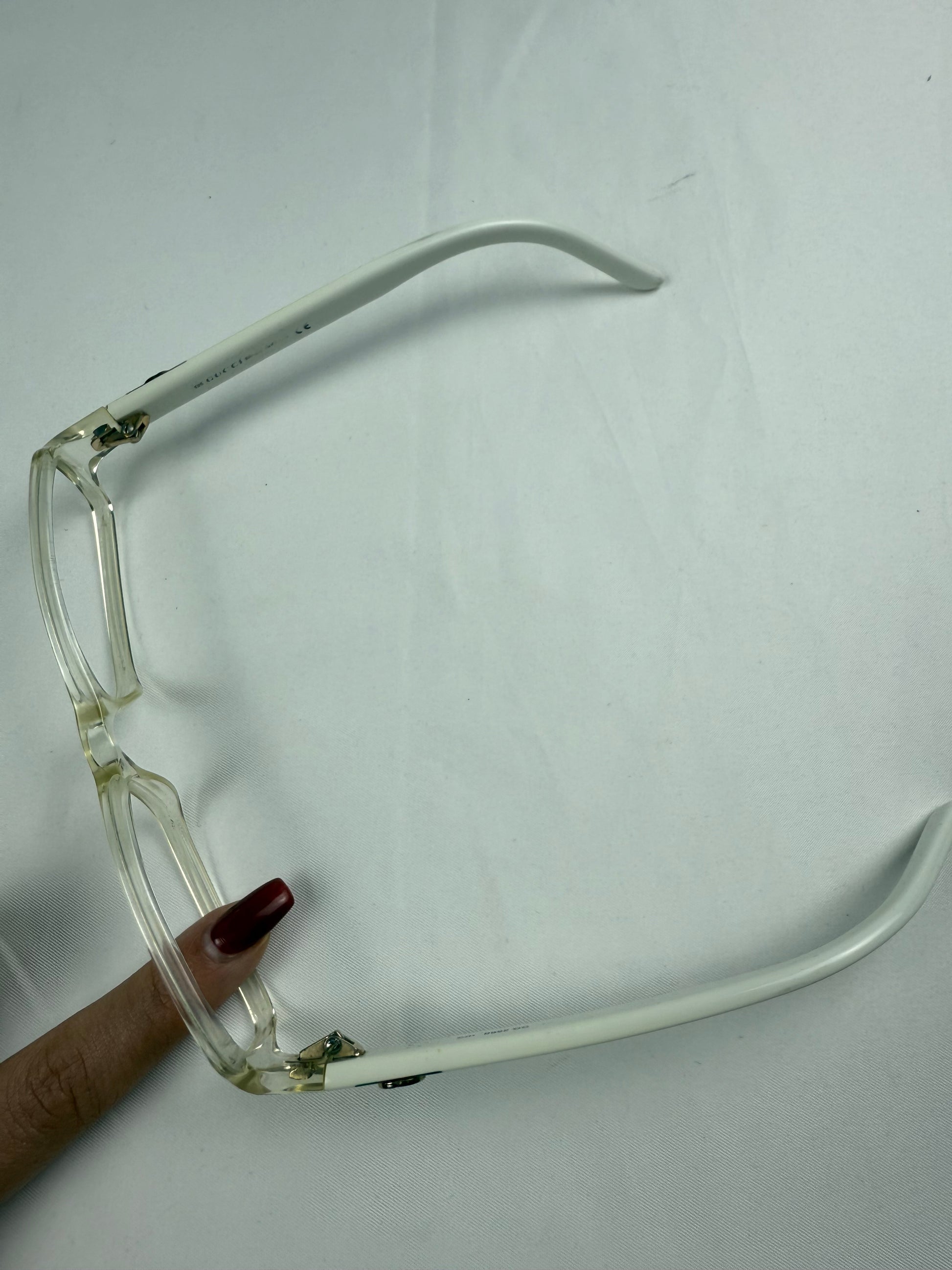 White office siren glasses (no prescription)