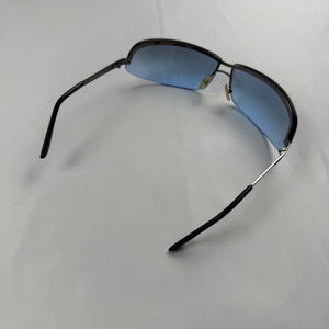 2000s blue shield sunglasses