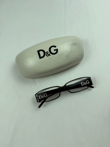 Black rhinestones logo 2000s office siren glasses (with prescription)