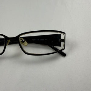 Black rhinestones logo 2000s office siren glasses (with prescription)
