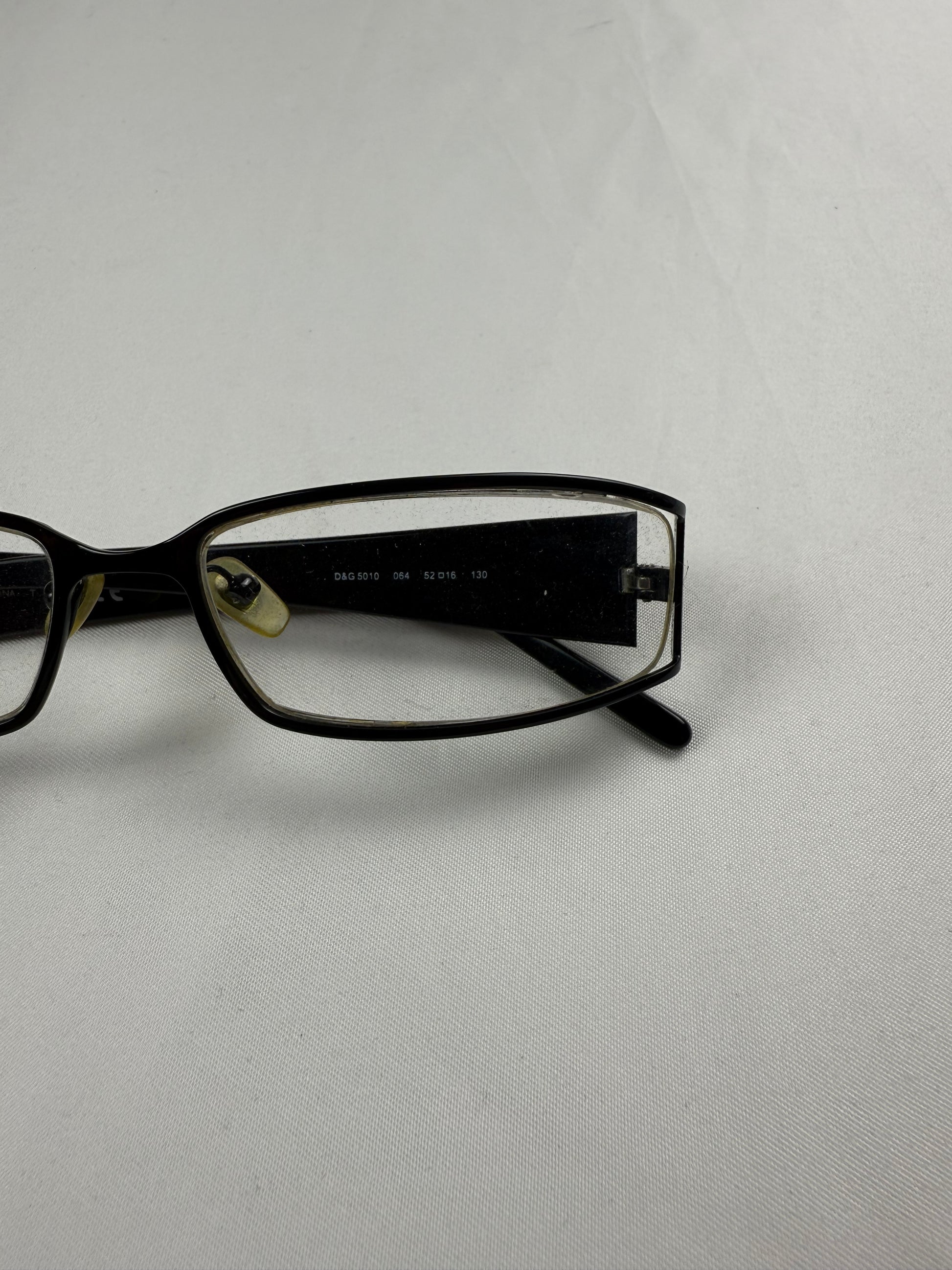 Black rhinestones logo 2000s office siren glasses (with prescription)