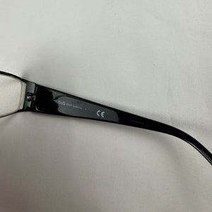 Black rhinestones logo 2000s office siren glasses (with prescription)