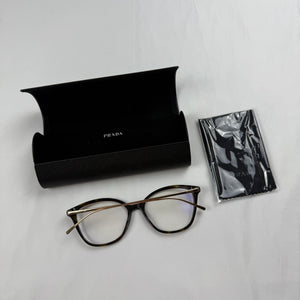 Gold & black cat eyes office siren glasses (with prescription)
