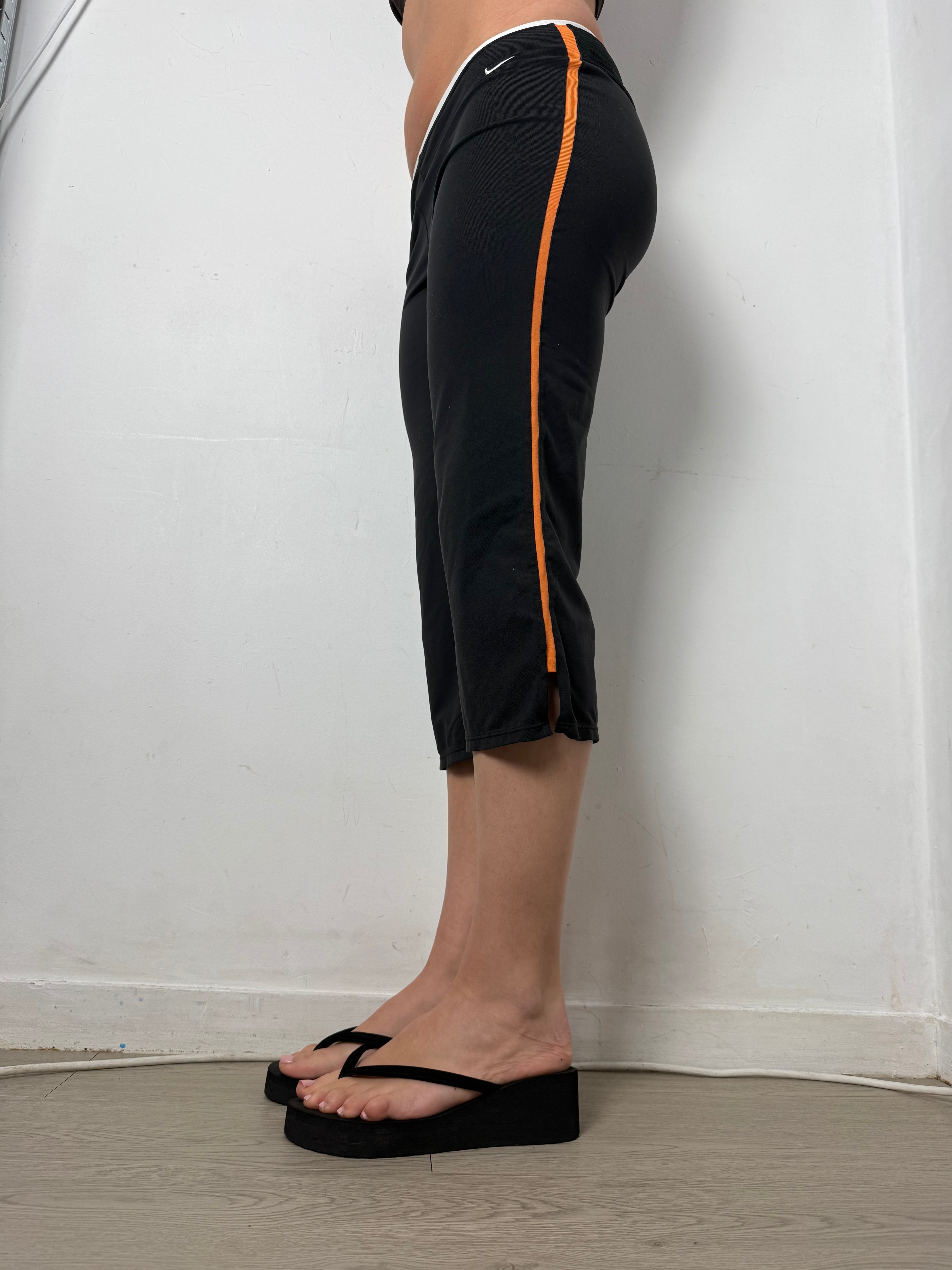 Pantalon corsaire taille basse à pois (S/M)
