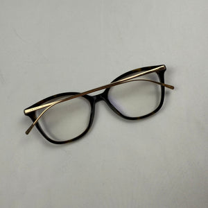 Gold & black cat eyes office siren glasses (with prescription)