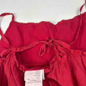 Red 100% real silk mini dress (XS)