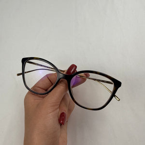 Gold & black cat eyes office siren glasses (with prescription)