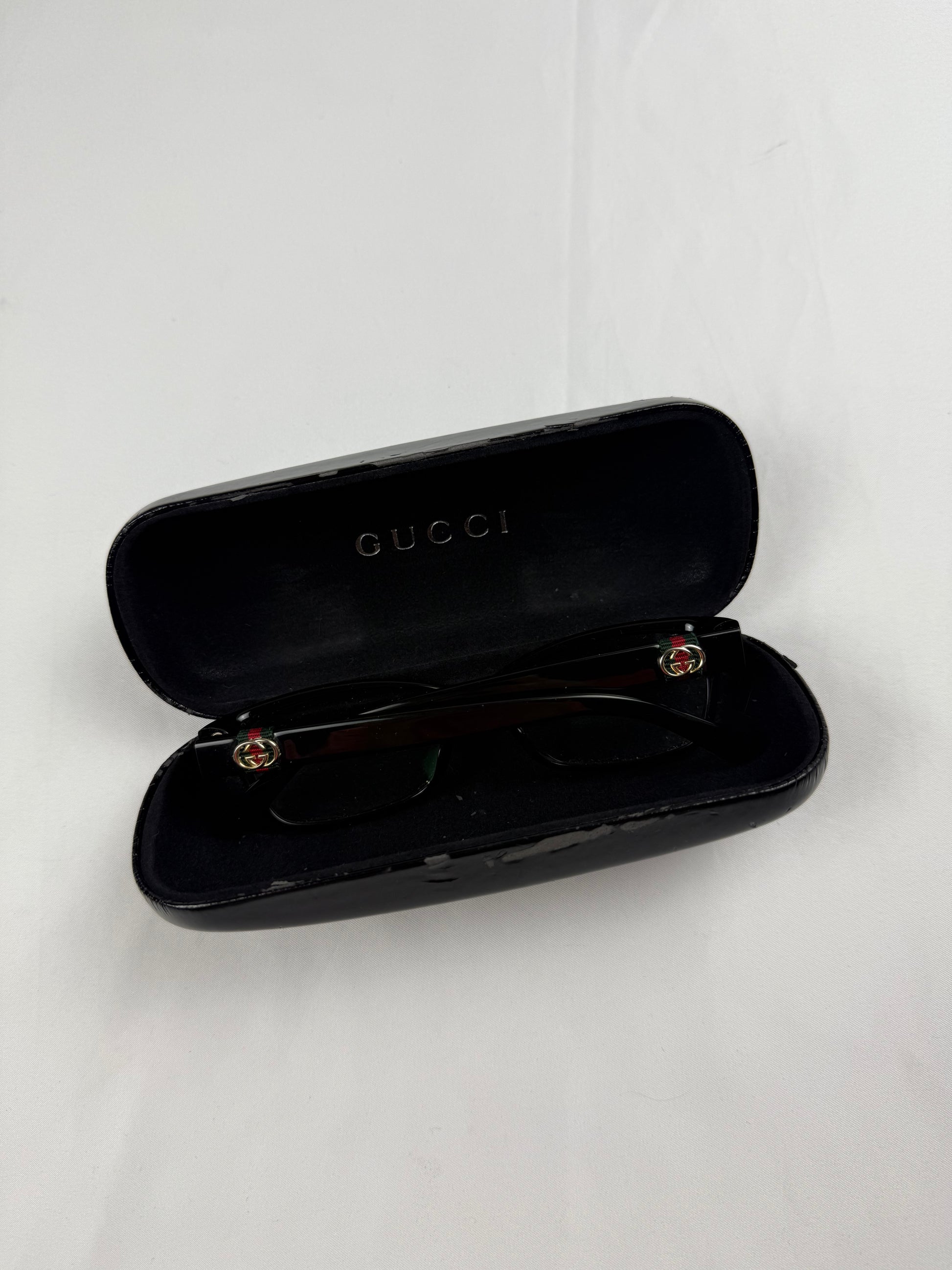 Black office siren glasses (with prescription)