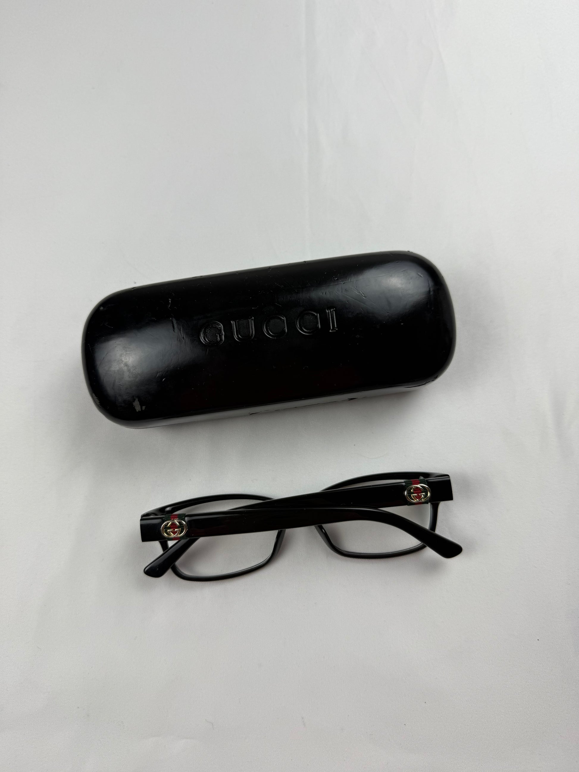 Black office siren glasses (with prescription)