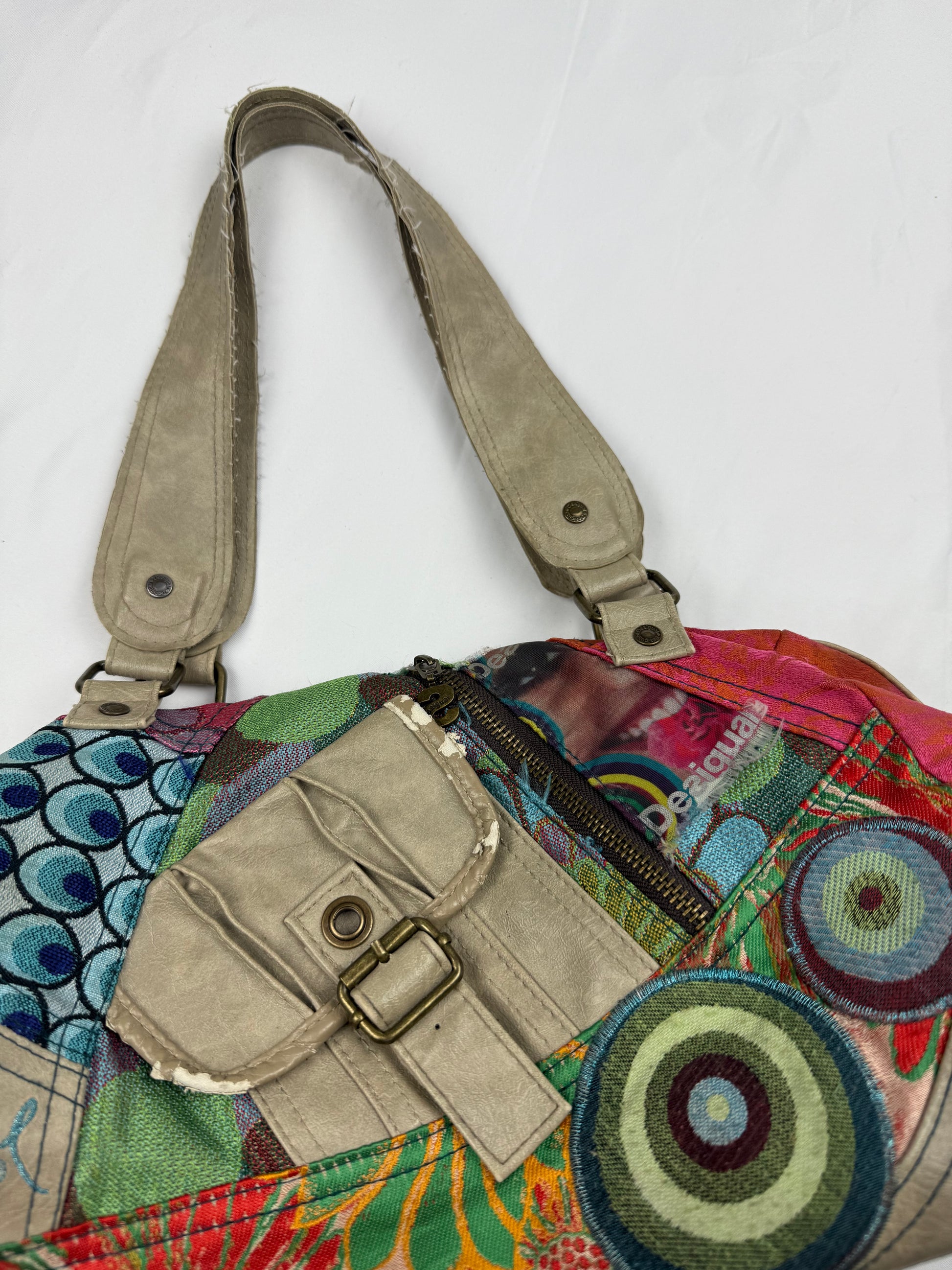 Graphic shoulder besace bag (20 x41 cm)