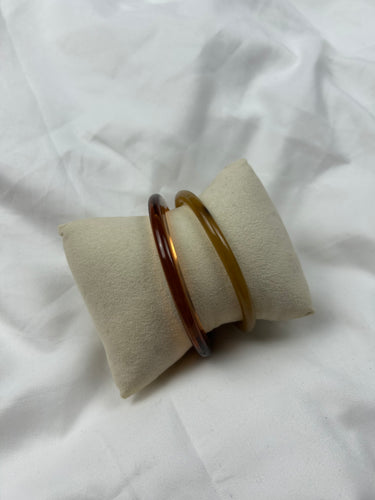 Brown bangle bracelet