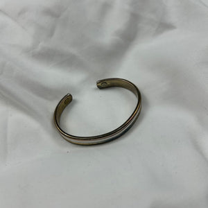 Silver inox bangle bracelet