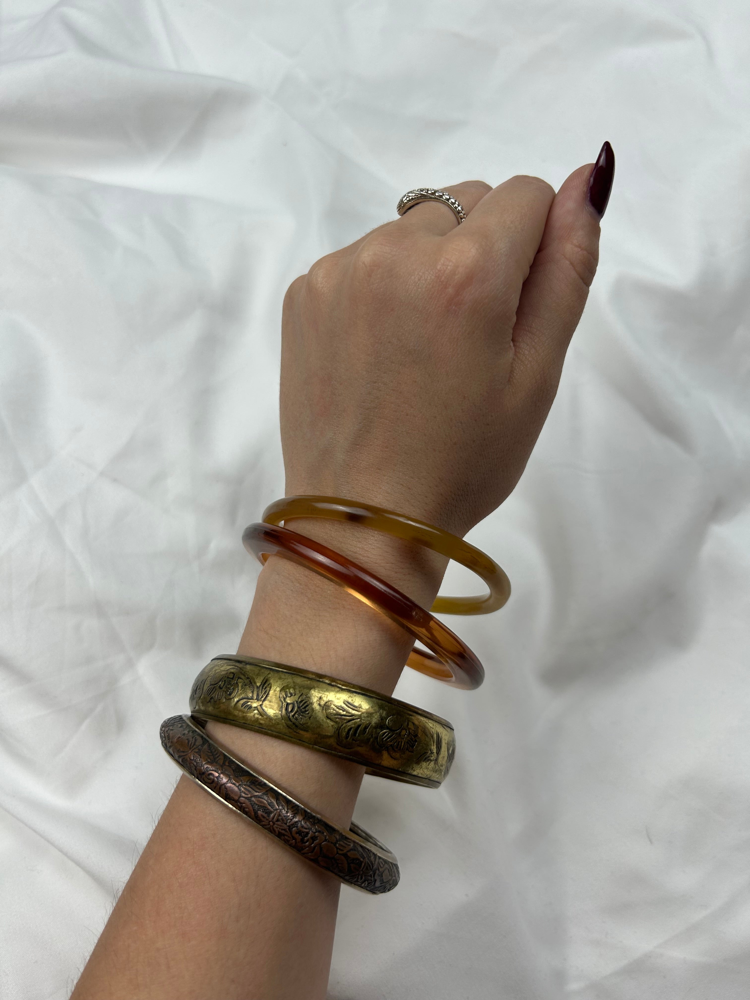 Brown bangle bracelet